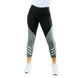 Zella Women's Legging Pants Activewear Two-Tone Compression Black Gray Size XL